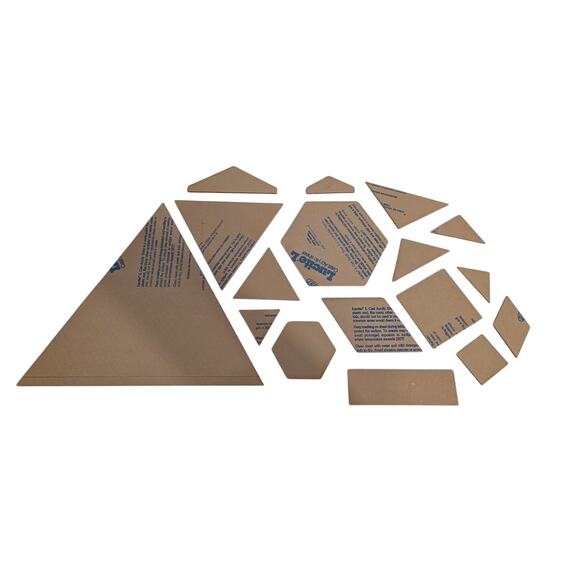 Huge Quilter's Ruler Template Set - 16, Pink, Includes Patterns + Instructions - Picture 11 of 12